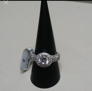 Round Sterling Silver Ring